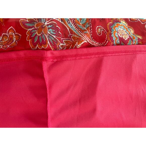 Rabbit Rabbit Rabbit  Design Off the Shoulder Dress, Red Pattern, Size 16 P - Picture 6 of 8